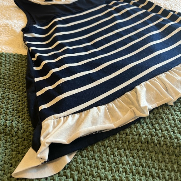 Navy & White Stripped Tunic Blouse - Picture 12 of 16